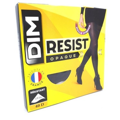 Dim Strumpfhosen Beauty Resist Opaque Strapazierfähig Damen x1 Black L