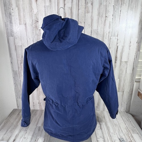Giacca invernale vintage donna LL Bean marrone fodera in flanella con cappuccio taglia small - Foto 4 di 21
