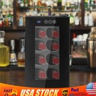 8-Bottle Wine Cooler Built-in LED light Freestanding Wine Cooler Refrigerator