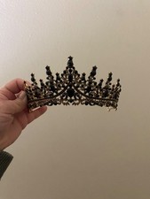 Rhinestone Decor Headband For Gothic Wedding Elegant Street Tiaras Halloween Cro