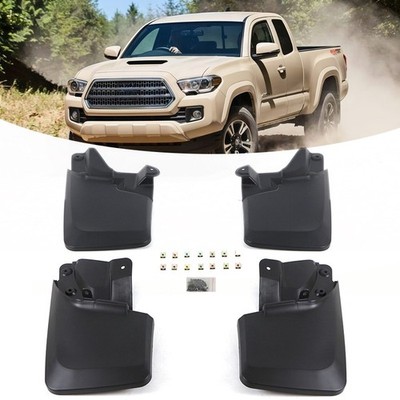 4PCS Front & Rear Splash Guards Mud Flaps Mudguards for Toyota Tacoma 2016-2023
