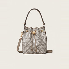 TORY BURCH - Women T Monogram Coated Jacquard Bucket Bag