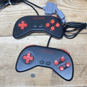 RetroDuo Nintendo NES & SNES 2in1 Twin Video Game Console System - Black/Red