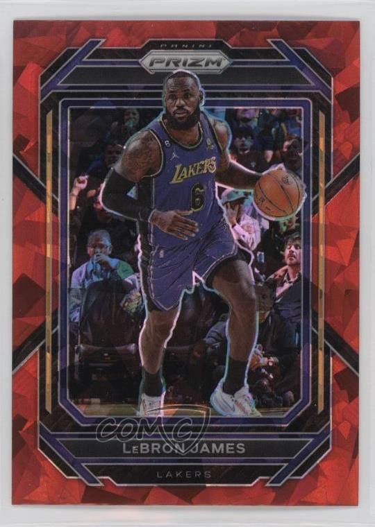 2022-23 Panini Prizm Red Ice Prizm LeBron James #134 03hk