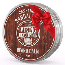 Sandalwood Beard Balm - Beard Butter with Argan Oil, Beard Softener for Men with