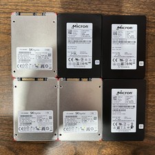 Lot of 6 SK Hynix  Micron SATA 2.5 SSD READ 