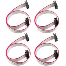 IDC Flat Ribbon Cable 8 Pin 2x4 2.0mm / 0.08" Pitch with Header Gray