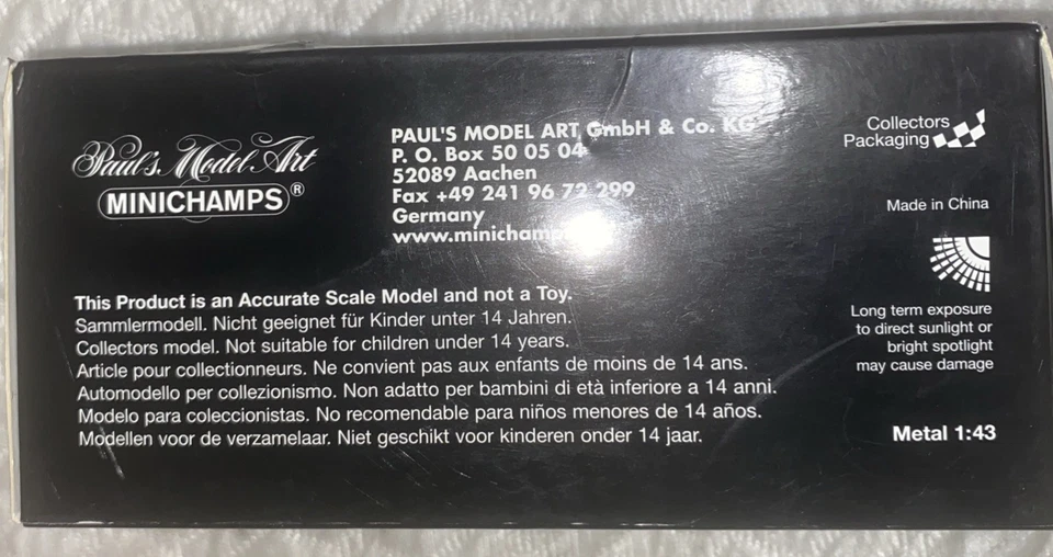 1/43 PPORSCHE 718 RS60 Spyder MINICHAMPS металл сделано в Германии - Изображение 4 из 4