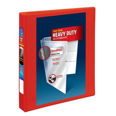 Heavy Duty 1'' Binder, 3 Ring EZD Quick Release, Red
