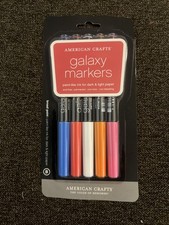 American Crafts Galaxy Markers 5-Pack, Broad Point, Multi Color