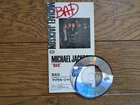 MICHAEL JACKSON Bad 1988 Japan 3" CD Single w/ Snap Pack (Unsnapped) 10.8P-3002