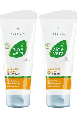   2x LR Aloe Vera   After Sun   Cooling Gel Cream NEU & OVP  