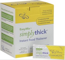Simply Thick Easy Mix Thickener Honey Consistency 100 Packets Exp Aug 22 2026