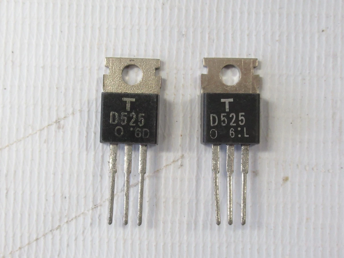 2 Toshiba 2SD525 New old Stock Original D525 Transistor NOS Japan