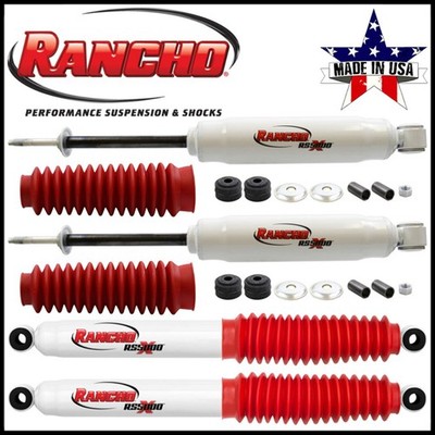 Rancho Front Rear Set Suspension Gas Shocks fit 80-93 Ford Bronco 4WD 1-3'' Lift