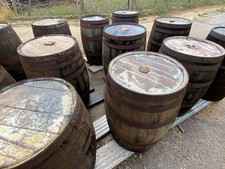Whole Oak Whiskey Barrels, Garden Upcycle Bar Planters Recycling ♻️ water butt