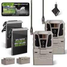 Tactacam Reveal Pro 4.0 Cellular Trail Camera 2-Pack  2 FlexPack R5  2...