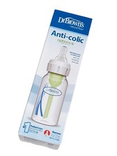 Dr Browns Narrow 4oz Anti Colic Baby Bottle Size 1 Plastic Vent NEW