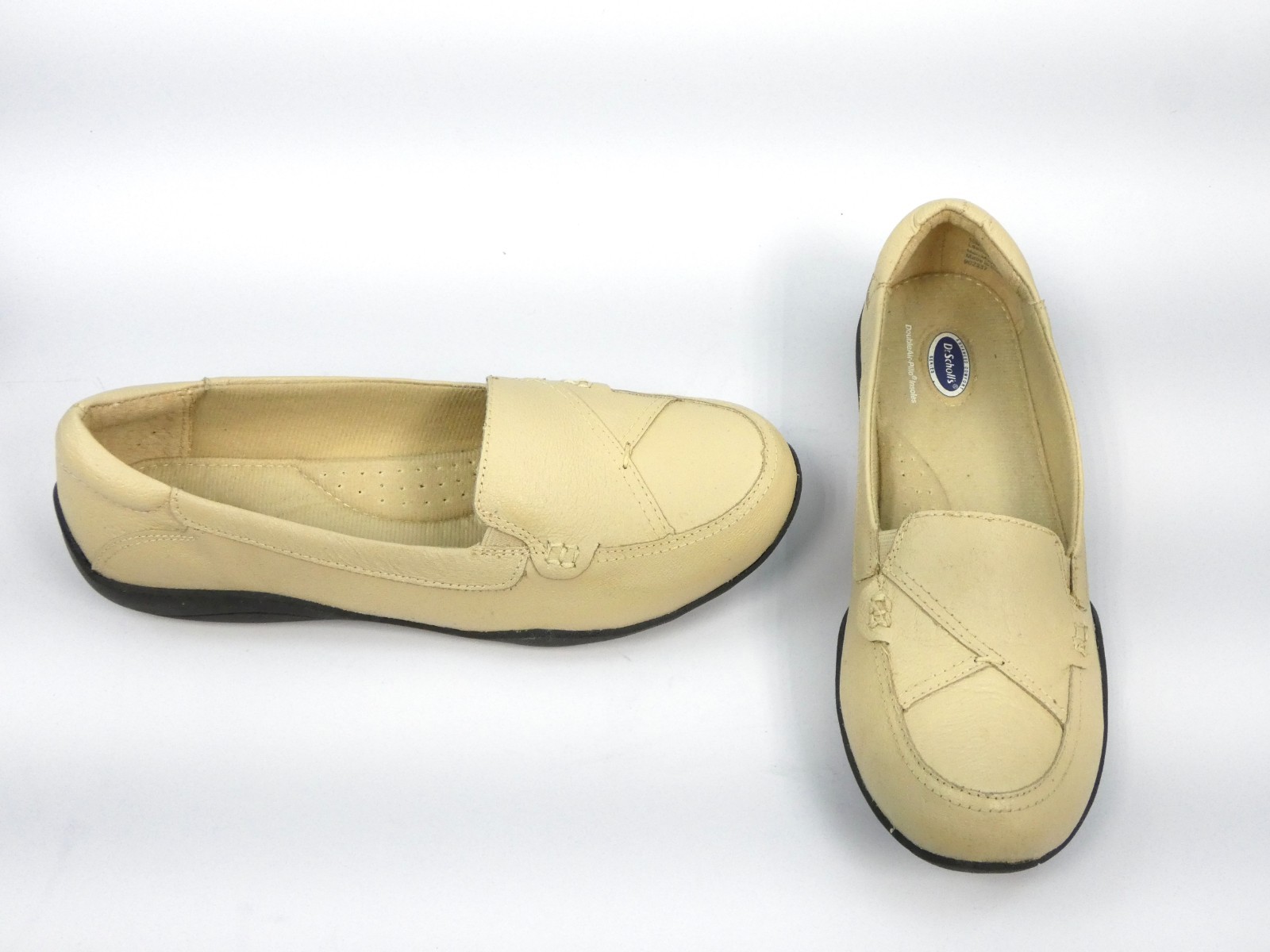 Dr. Scholl’s Women’s Cream Slip-On Loafers DoubleAir-Pillo size 10M