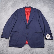 Suitsupply Blazer Mens 52R La Spalla Vitale Barberis Canonico Wool Blue Peak