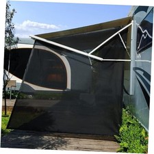 RV Awning Side Shade 9'X7',Black Mesh RV Awning Sun Shade Screen,Universal