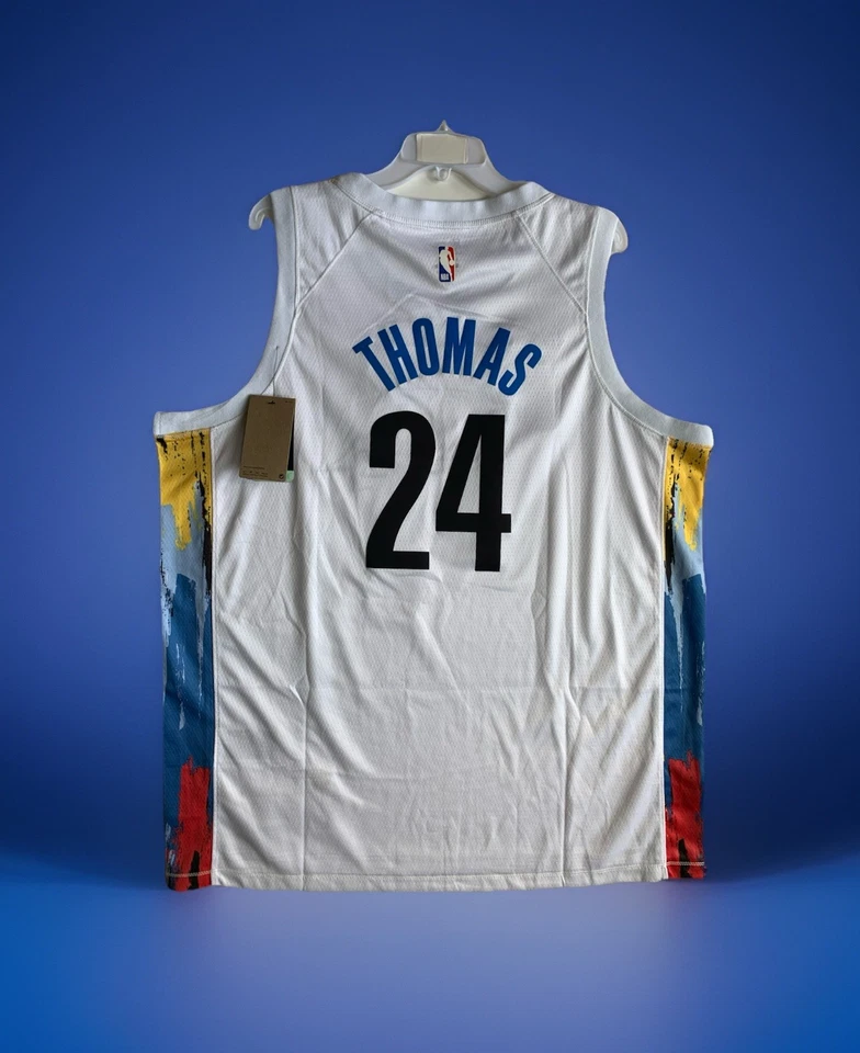 Nike Brooklyn Nets Jersey Elite Men Size 52 Authentic Basquiat Cam Thomas NWT - Image 3 of 4
