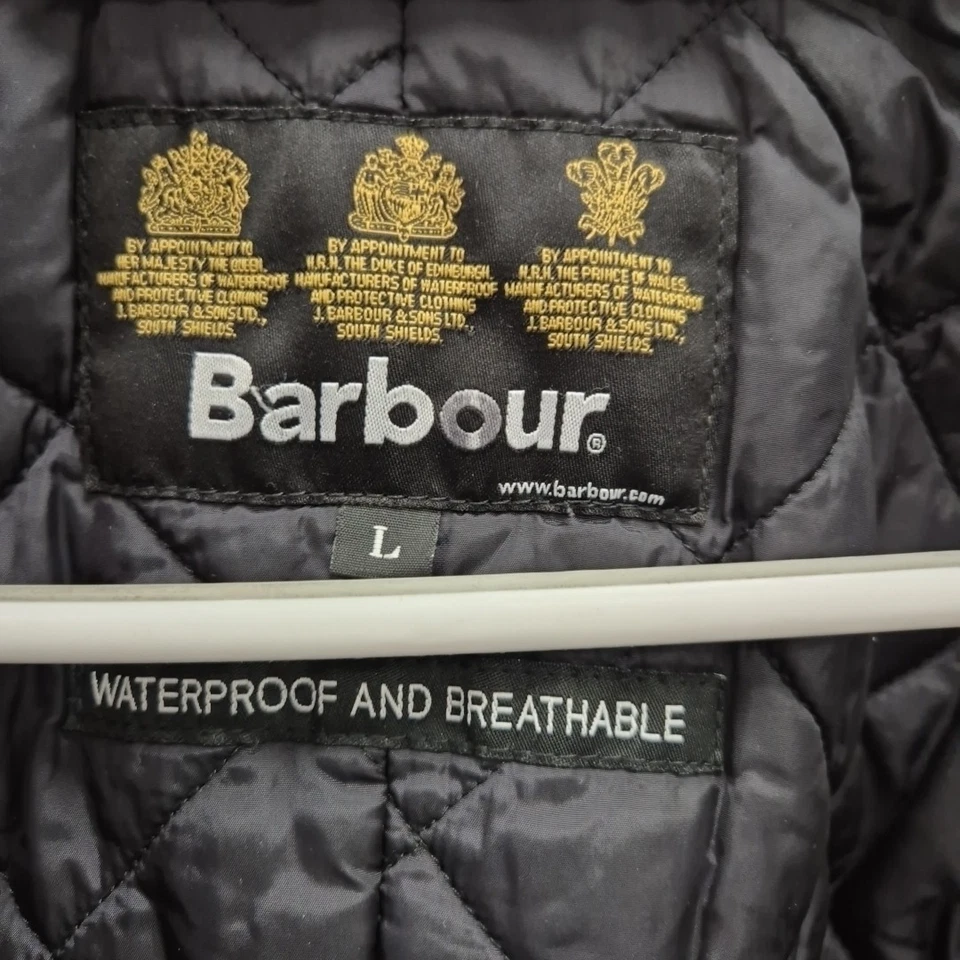 Barbour Berwick Herringbone Grey Waterproof Breathable Coat Jacket Size Large - Image 4 of 4