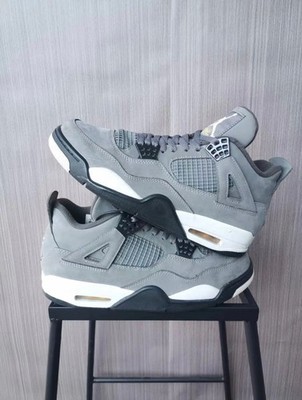 Nike Air Jordan 4 Retro Cool Grey Black White Men's Sneakers