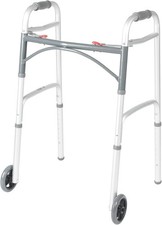 Drive Medical Walker With Seat  Wheels Foldable New Open Box