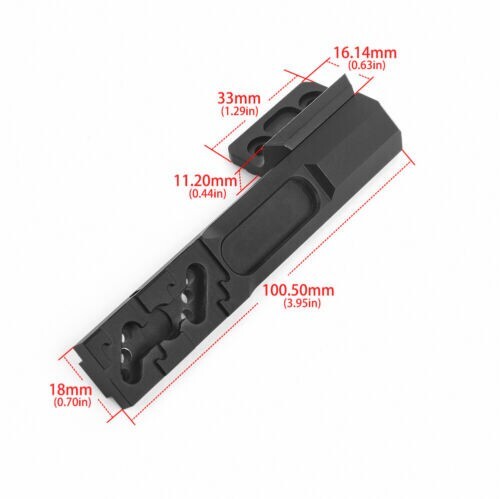 Picatinny Rail Weapon Light Offset Mount for Surefire M300 M600 Scout Flashlight - Picture 2 of 30