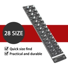 Nut and Bolt Thread Checker 14 Metric + 14 Imperial Gauge Bolt Nut Identifier