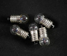 5x Light bulbs no 14 245 2.5V screw base flashlights viewers Realist View-Master