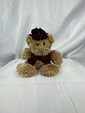RUSS Berrie 7” Circle of Beauty TEDDY BEAR W/  HAT & BOW Plush STUFFED ANIMAL
