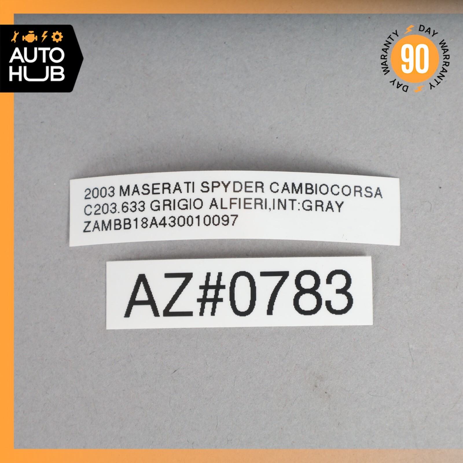 02-07 Maserati Spyder 4200 M138 Left Side Interior Door Handle w/Cover OEM 61k
