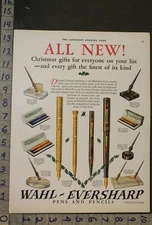 1927 WAHL-EVERSHARP PEN PENCIL WRITING SET FOUNTAIN CHRISTMAS PEDARA AD [[SKU]