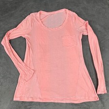 Lululemon Shirt Women's Salmon Pink Yoga Racerback Long Sleeves Size 6 Gym Yoga