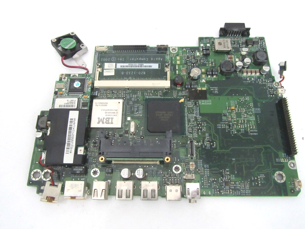 Apple iBook G3 M6497 Dual USB 500MHZ Laptop Logic Board PART# 820