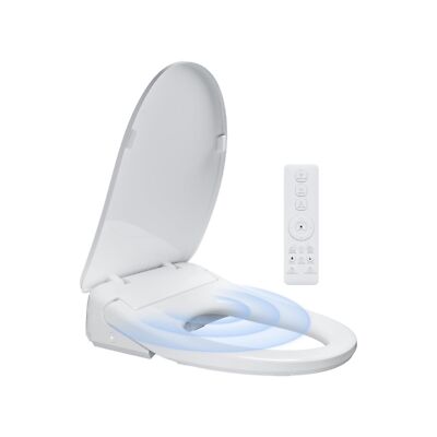 Auto Open Close Bidet Toilet Seat, Elongated with Endless Warm Water, Seat He...