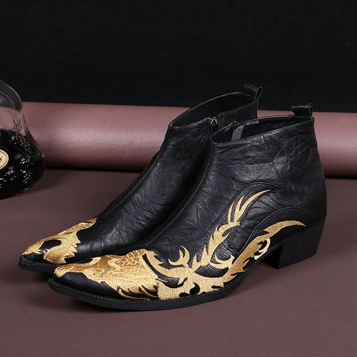 Cowboystiefel Stiefeletten Schuhe Leder Stiefel Reitschuhe Westernstiefel FS10 - Bild 3 von 8