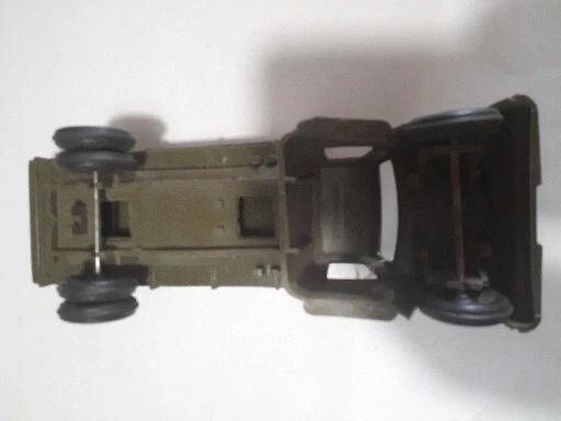 1950s Irwin Toy Truck Army Dump Truck Drab Green 10" BIG Vintage excellent shape - Image 4 of 4