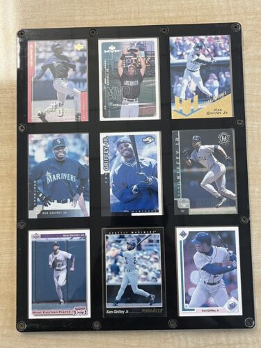 Ken Griffey Jr. Playing Card Plaque Including 9 Cards Vintage Wall Hanging EUC  - Picture 1 of 14