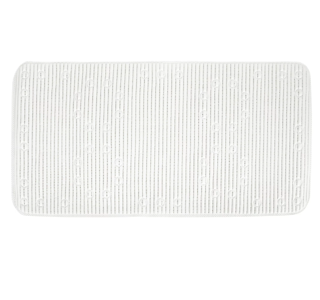 Clorox White AntiMicrobial Cushioned Foam Bathtub Mat, 17 in. x 36 in
