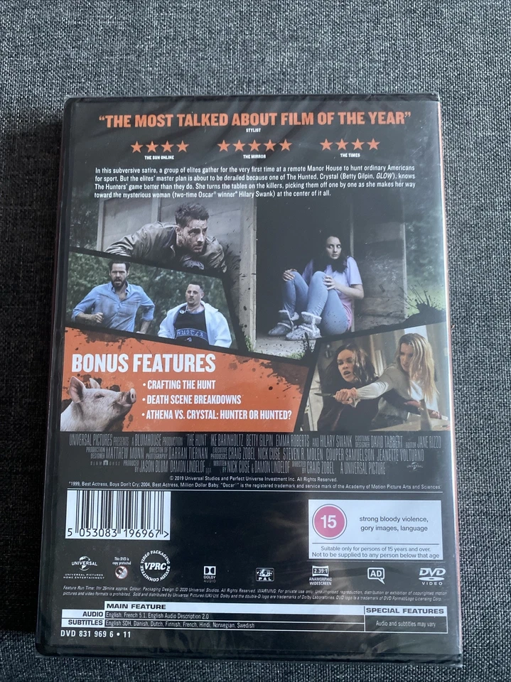 The Hunt (2020) NEW SEALED DVD - Image 2 of 2