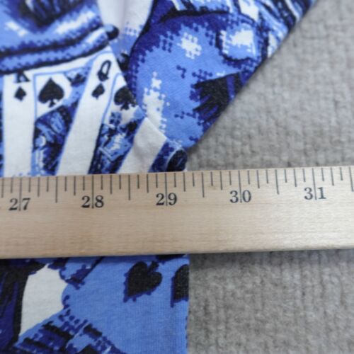Vintage Give Me Face Shirt 3XL Blue All Over Print Dice Royal Flush Hip Hop Y2K - Picture 7 of 7