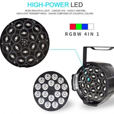 4X 270W PAR 18 LED RGBW DMX Effetto Luce Party Dj Luce Palco - Foto 7