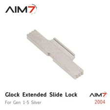Glock Extended Slide Lock Gen 1-5 Silver