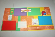 Second Grade Premade 12x12 Scrapbook 2 Page Layout  Paper Sticker