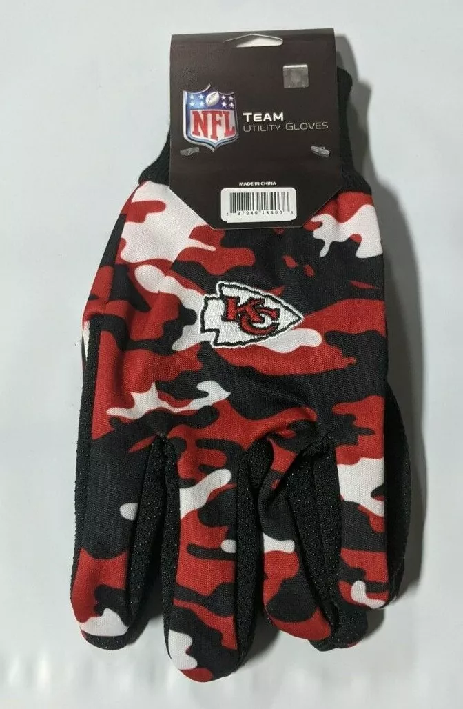 Kansas City Chiefs Camouflage Sports Utility Gloves Work gardening NEW CAMO