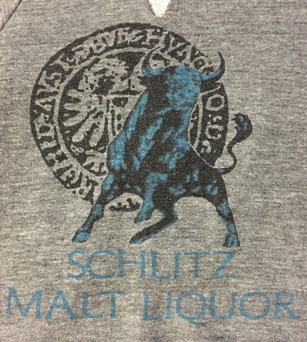 Vtg 70s 80s Schlitz Malt Liquor Distress Cut Off Sweatshirt Vtg 70s 80s Schlitz Malt Liquor Distress Cut Off Sweatshirt