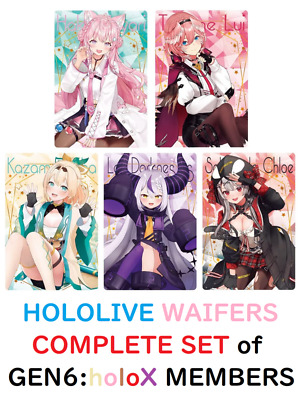 COMPLETE Hololive GEN 6: HOLOX MEMBERS CARDS + BONUS CARD COMPLETE Hololive GEN 6: HOLOX MEMBERS CARDS + BONUS CARD